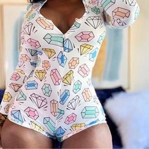 Diamond onesie